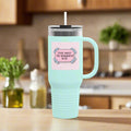 Crowned Energy CO. 40oz / Teal Printify Mug Motivational 40oz Travel Mug – Great for Gifts & On-the-Go