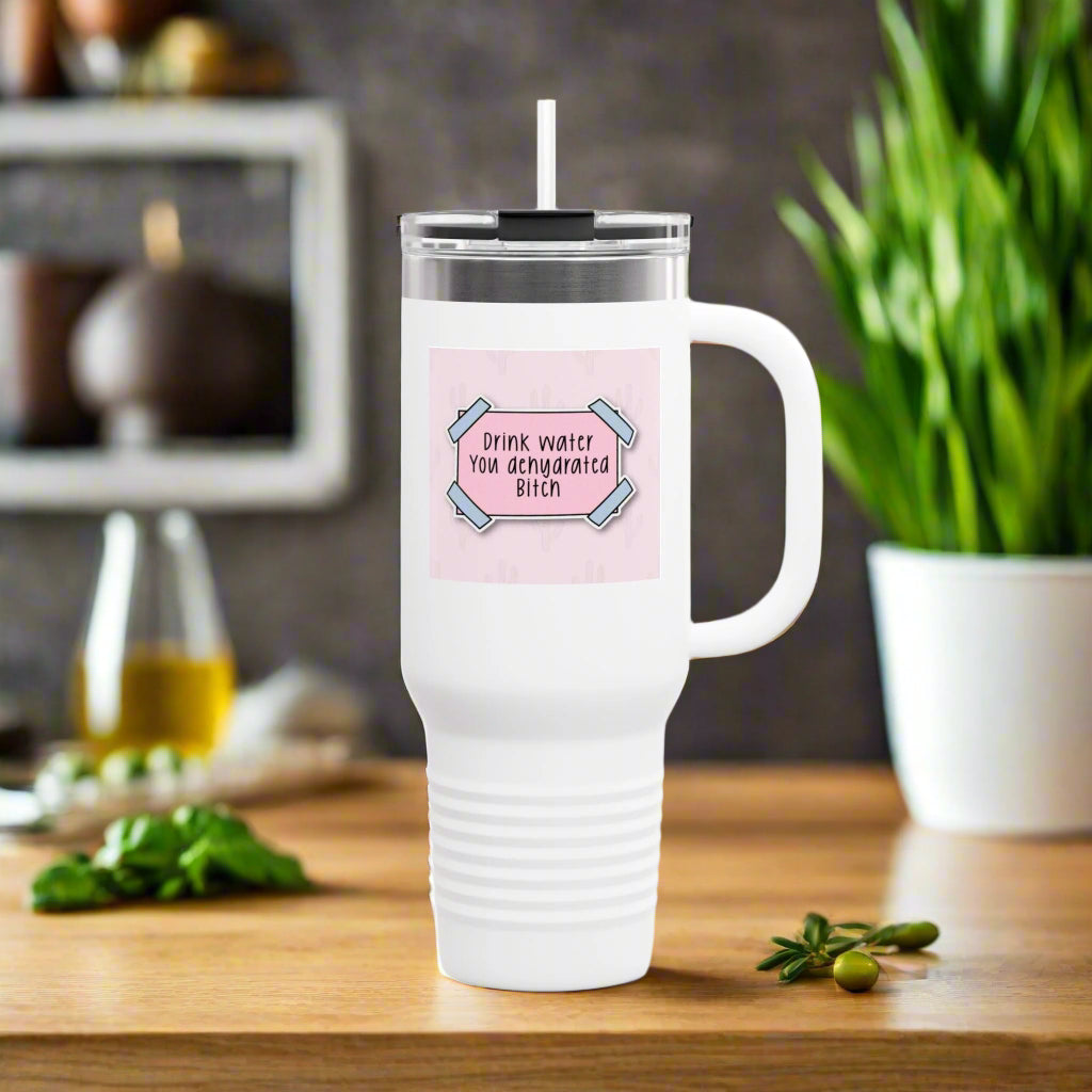 Crowned Energy CO. 40oz / White Printify Mug Motivational 40oz Travel Mug – Great for Gifts & On-the-Go