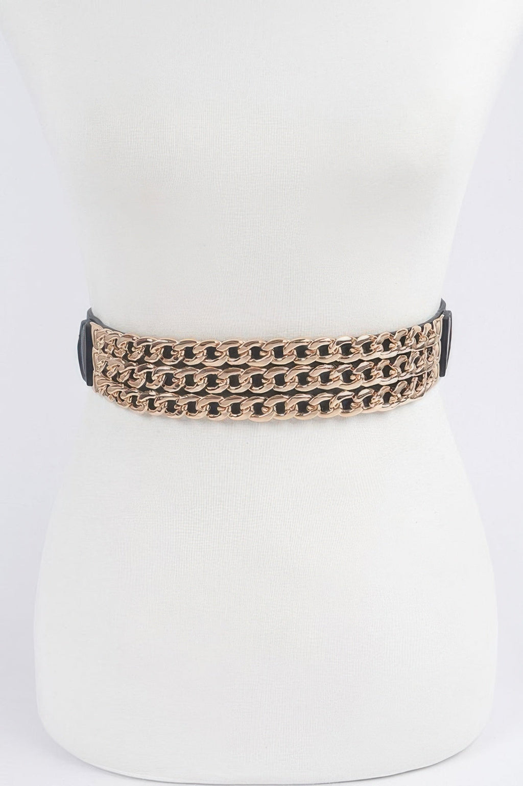 Multi Layered Chain Plus Size Elastic Belt - Crowned Energy CO.