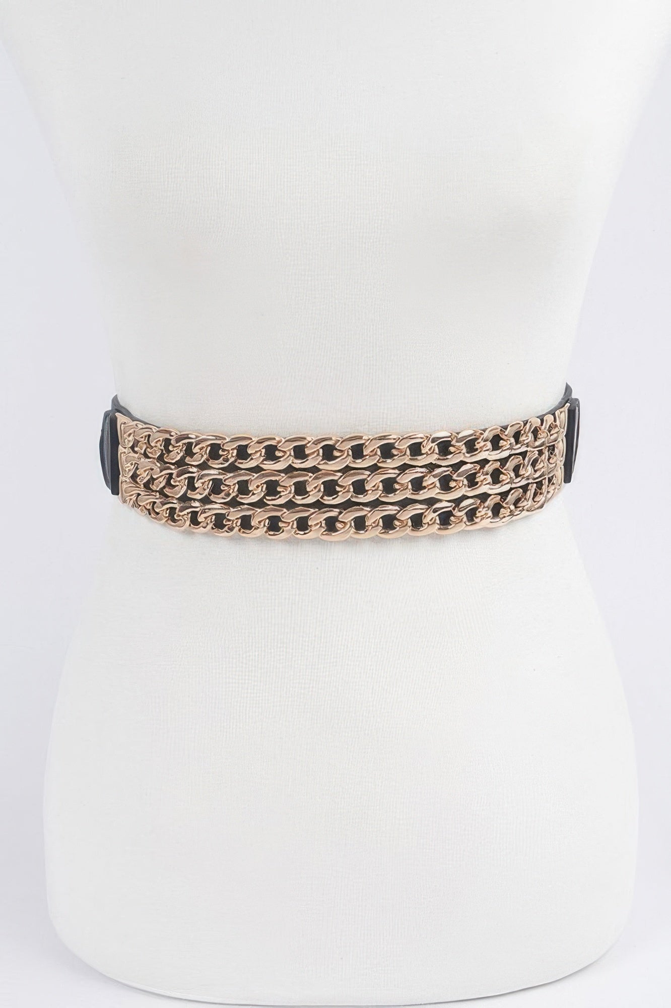 Multi Layered Chain Plus Size Elastic Belt - Crowned Energy CO.
