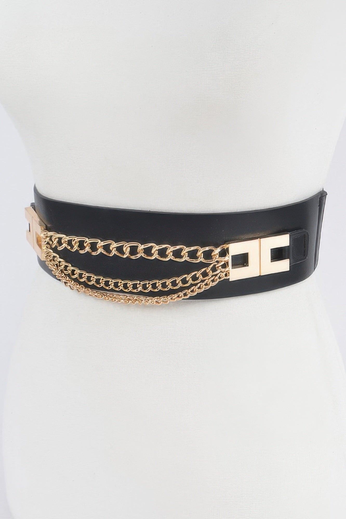 Multi Layered Chain Plus Size Elastic Belt - Crowned Energy CO.