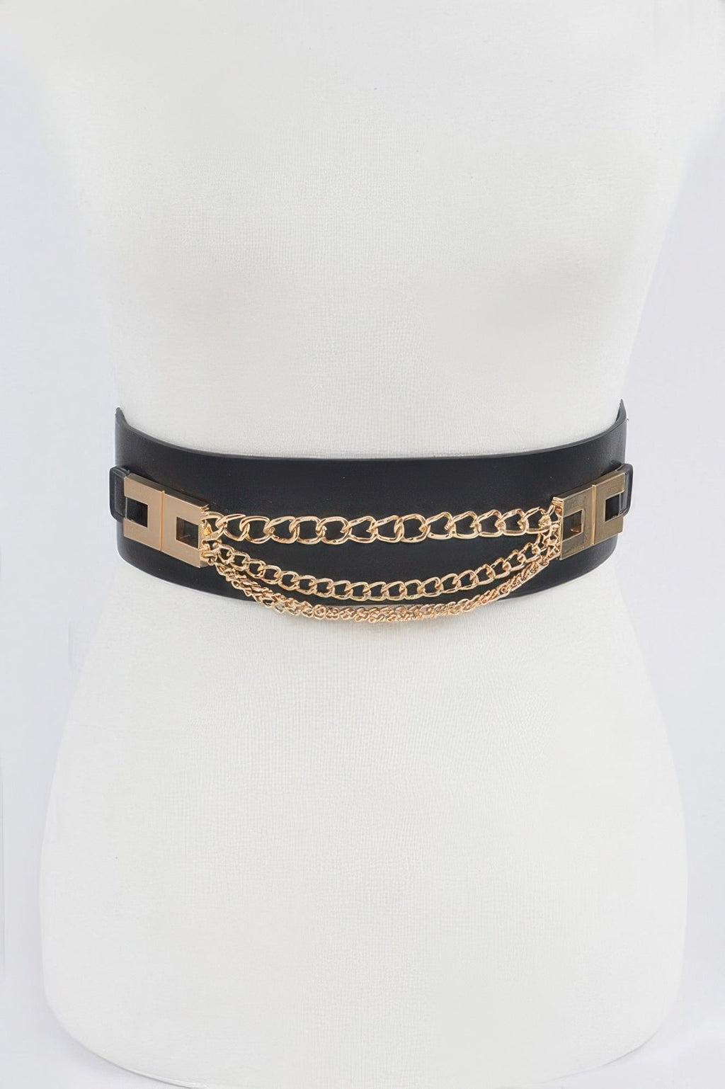 Multi Layered Chain Plus Size Elastic Belt - Crowned Energy CO.