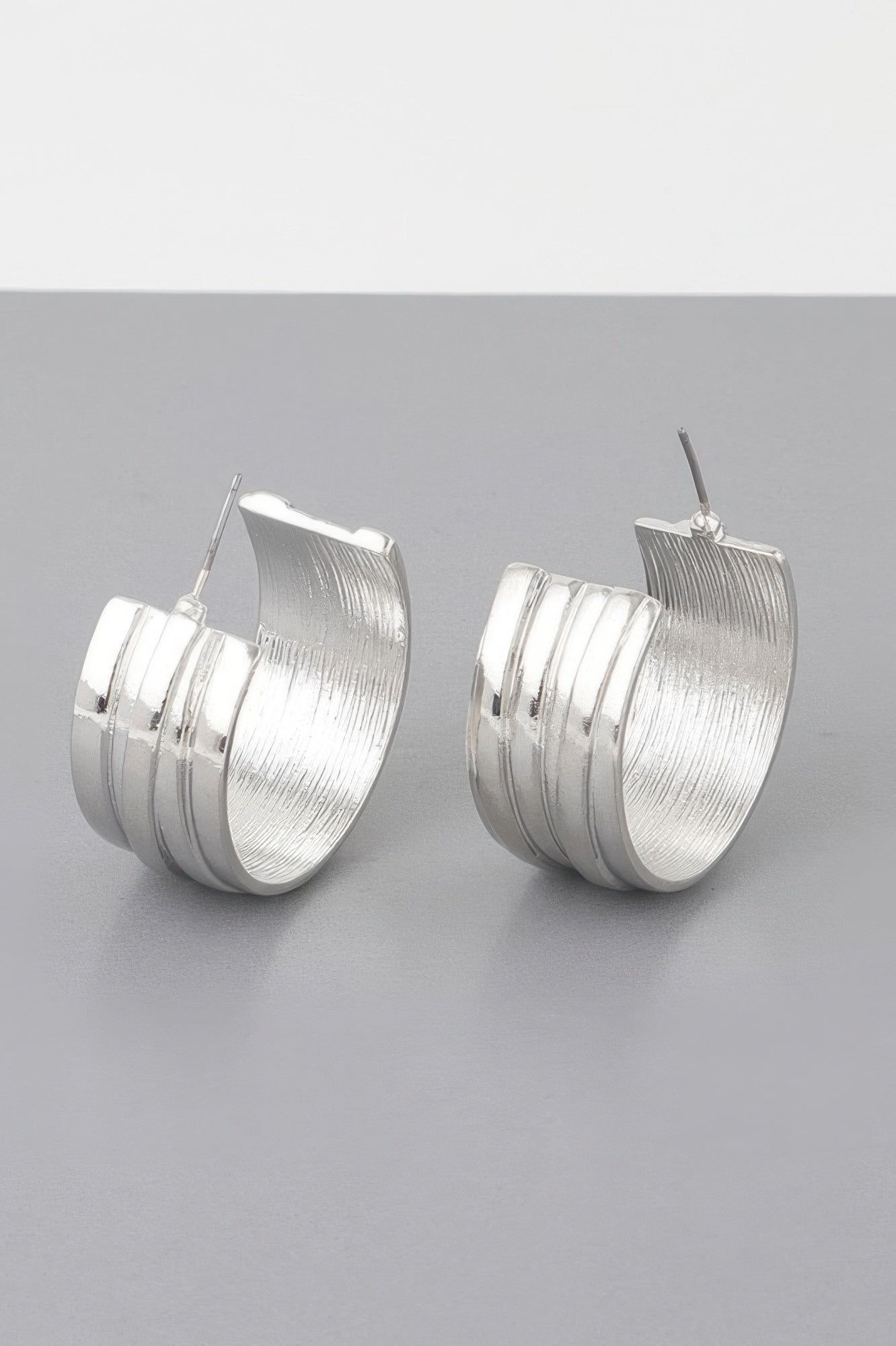 Multi Lined Hoop Earrings - Crowned Energy CO.