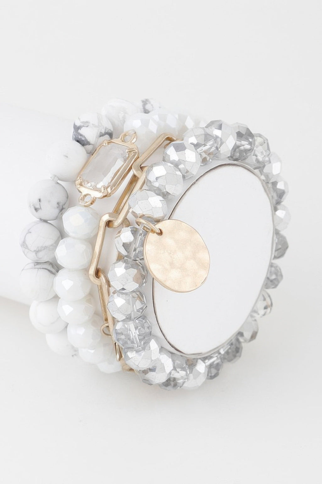 Multi Stone Crystal Beaded Bracelet - Crowned Energy CO.