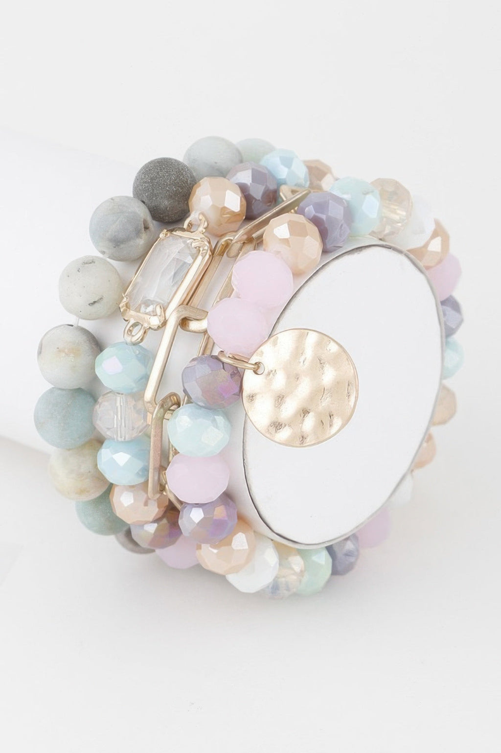 Multi Stone Crystal Beaded Bracelet - Crowned Energy CO.