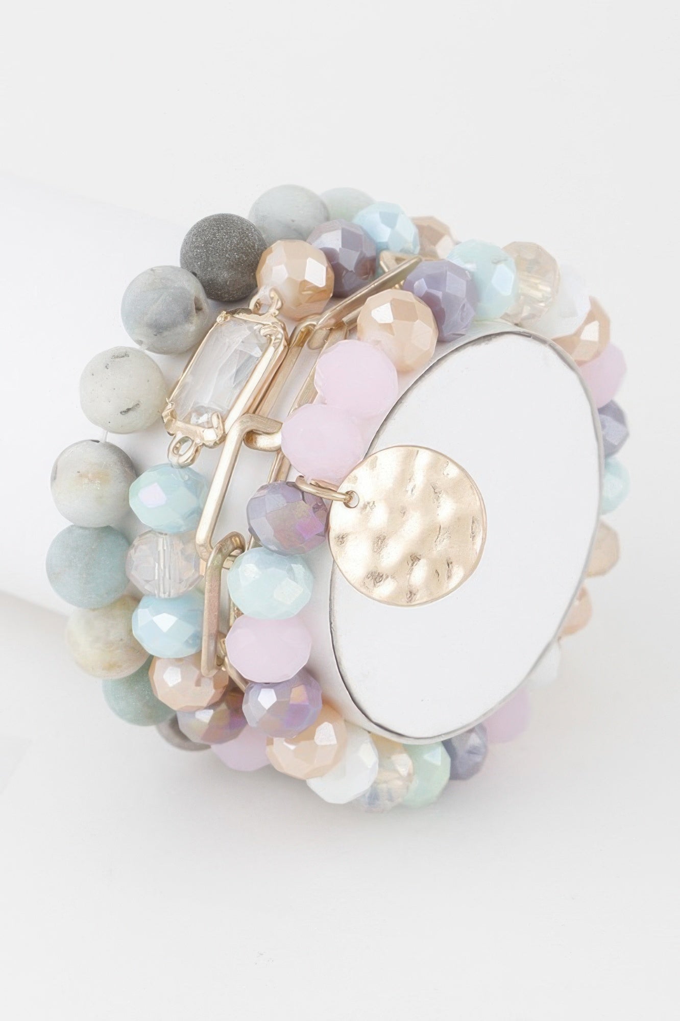 Multi Stone Crystal Beaded Bracelet - Crowned Energy CO.