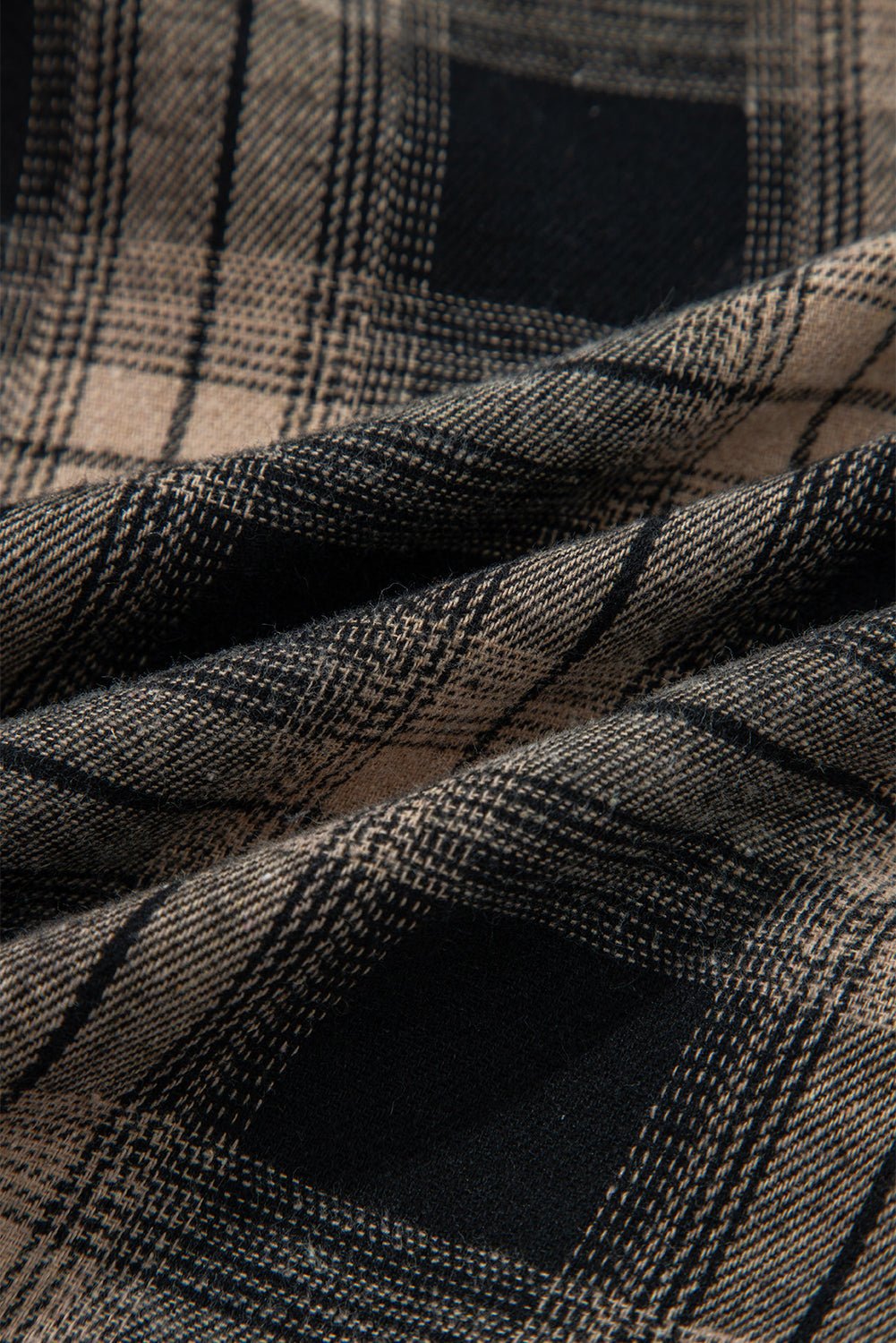 Crowned Energy CO. Multicolour / S / 62.7%Polyester+37.3%Cotton Dear-Lover Dropshipping Outerwear/Plaid Shackets Multicolour Retro Plaid Double Flap Pocket Brushed Shacket