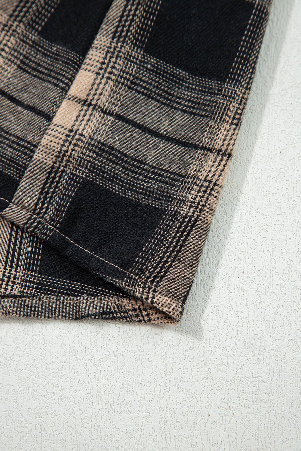 Crowned Energy CO. Multicolour / S / 62.7%Polyester+37.3%Cotton Dear-Lover Dropshipping Outerwear/Plaid Shackets Multicolour Retro Plaid Double Flap Pocket Brushed Shacket