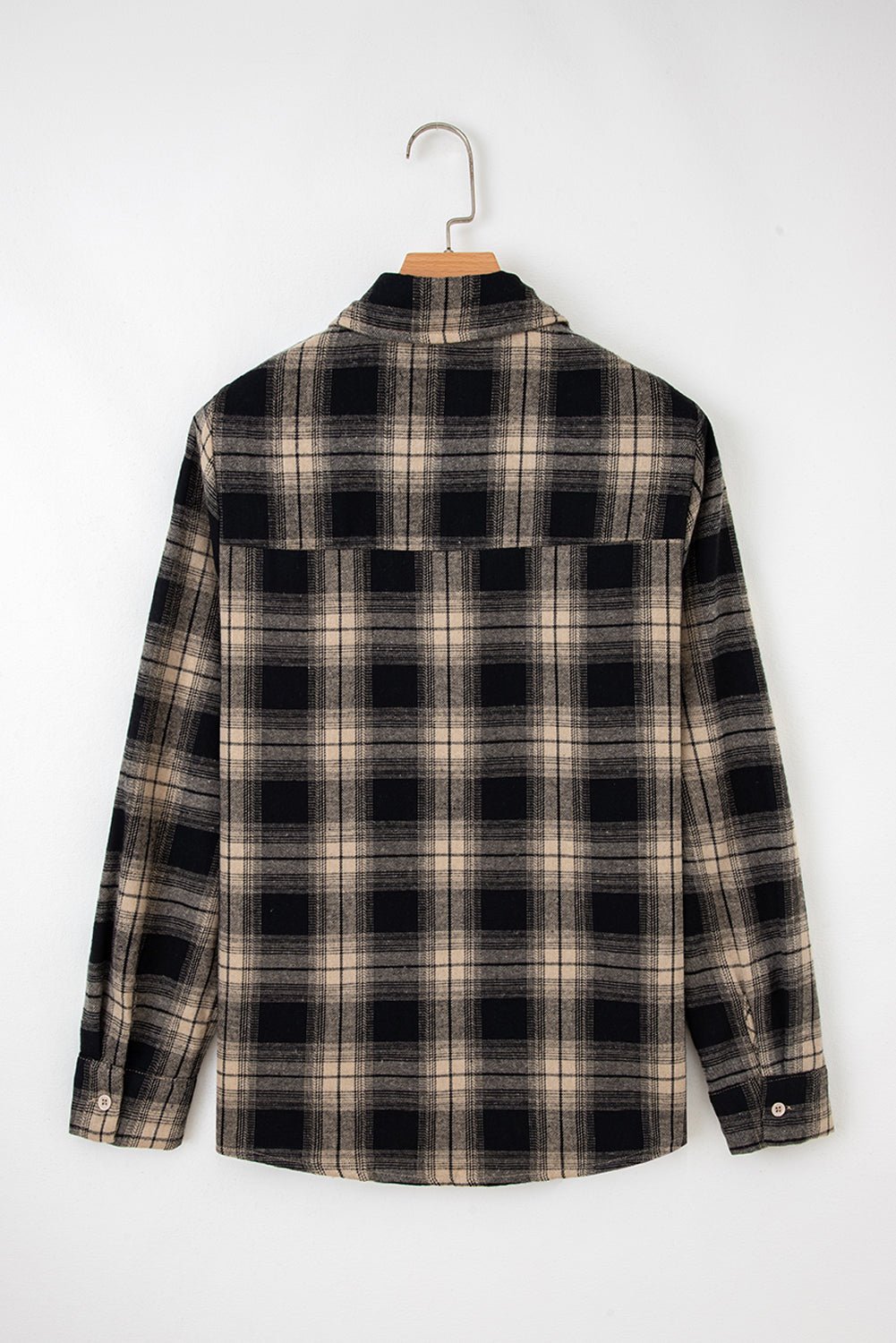 Crowned Energy CO. Multicolour / S / 62.7%Polyester+37.3%Cotton Dear-Lover Dropshipping Outerwear/Plaid Shackets Multicolour Retro Plaid Double Flap Pocket Brushed Shacket