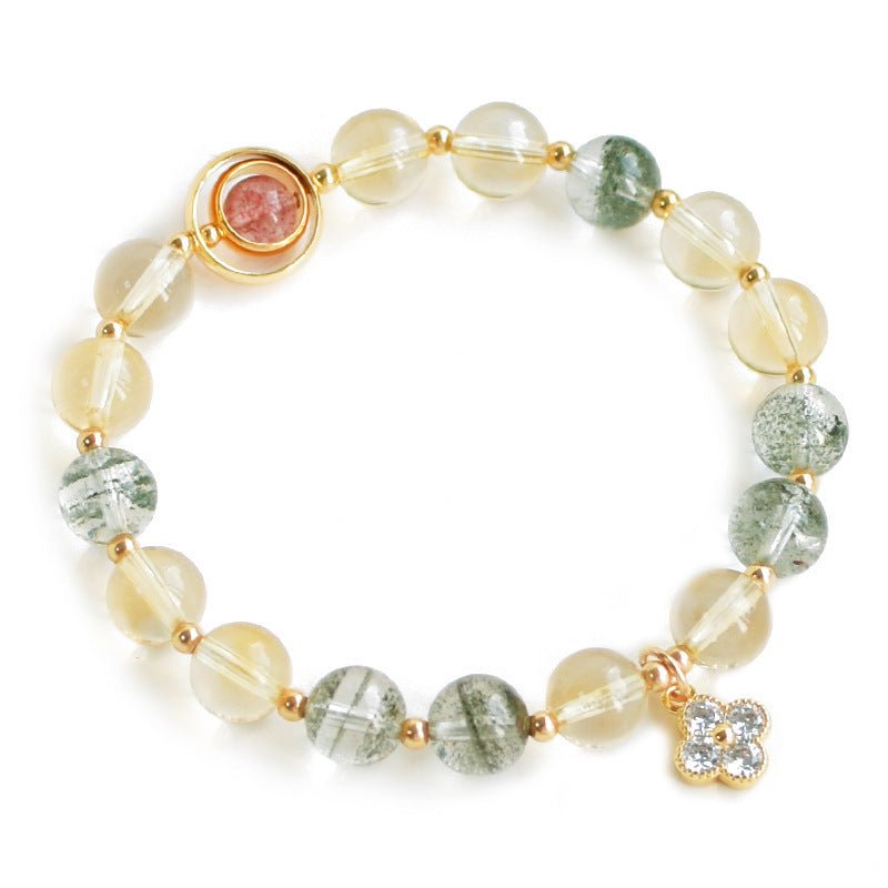 Crowned Energy CO. Color Goddess Vibes Accessories Natural Citrine Green Ghost Bracelet