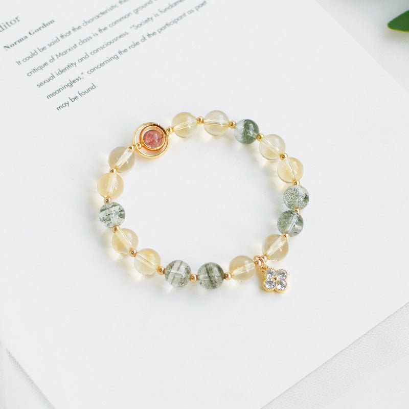 Crowned Energy CO. Color Goddess Vibes Accessories Natural Citrine Green Ghost Bracelet