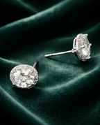 Oval Rhinestone Drop Earrings – Queen - Inspired Design - Crowned Energy CO.