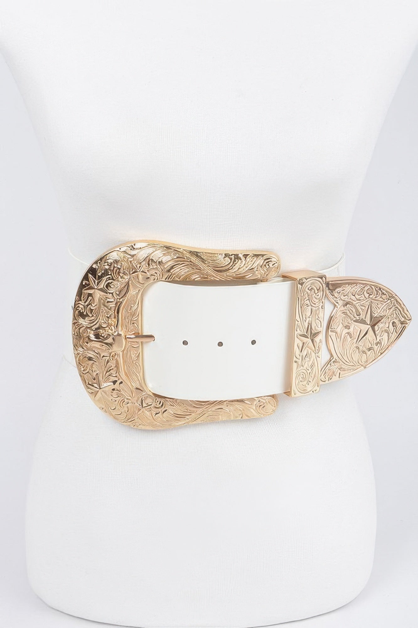 Oversized Multi Metal Plus Size Waist Enamel Belt - Crowned Energy CO.