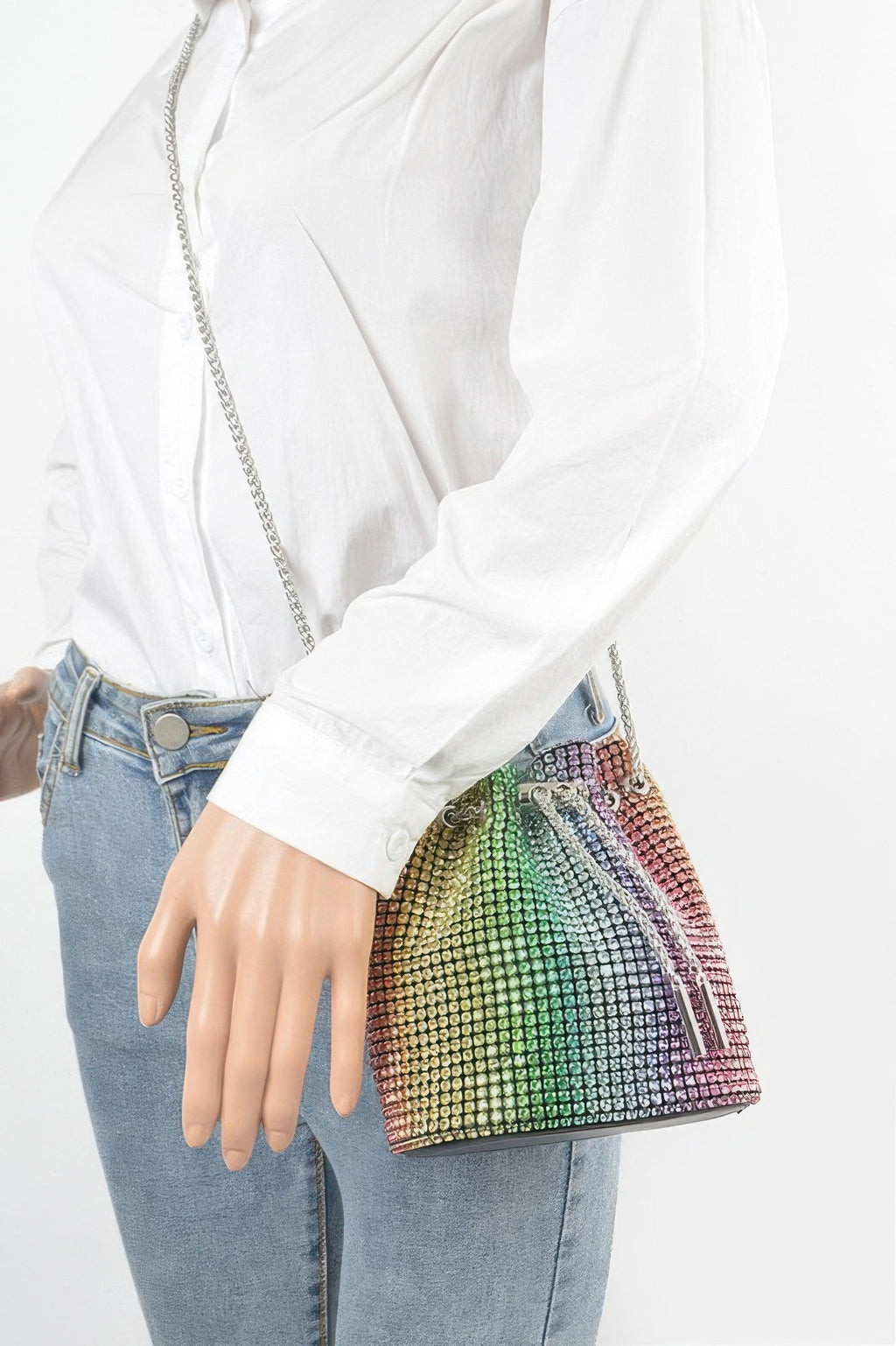 Oversized Rhinestone Clutch - Crowned Energy CO.