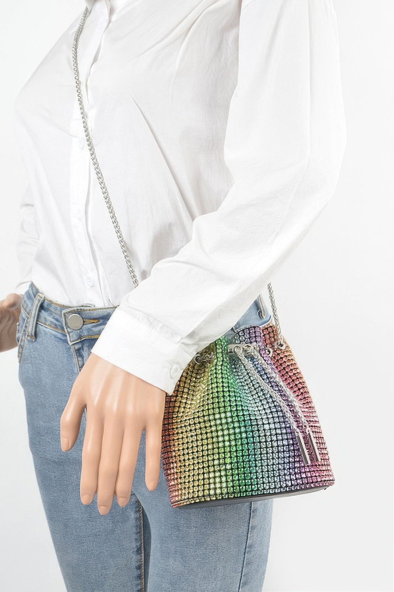Oversized Rhinestone Clutch - Crowned Energy CO.