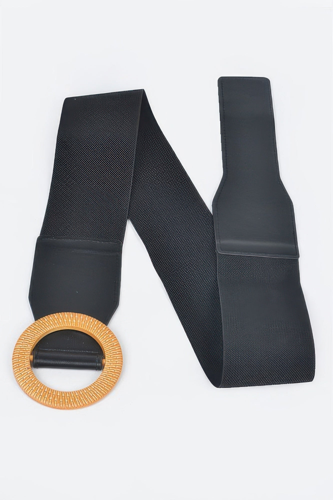 Oversized Round Buckle Plus Size Elastic Belt - Crowned Energy CO.