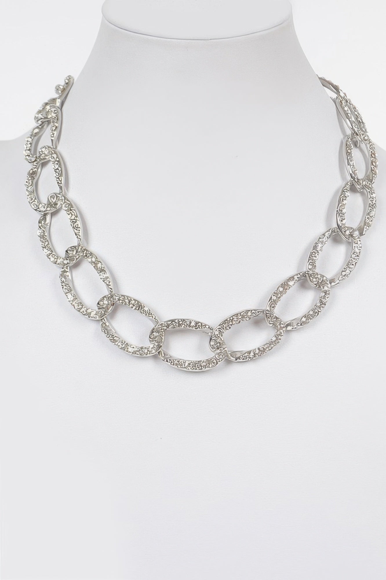 Oversized Stoned Chain Necklace - Crowned Energy CO.