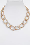 Oversized Stoned Chain Necklace - Crowned Energy CO.