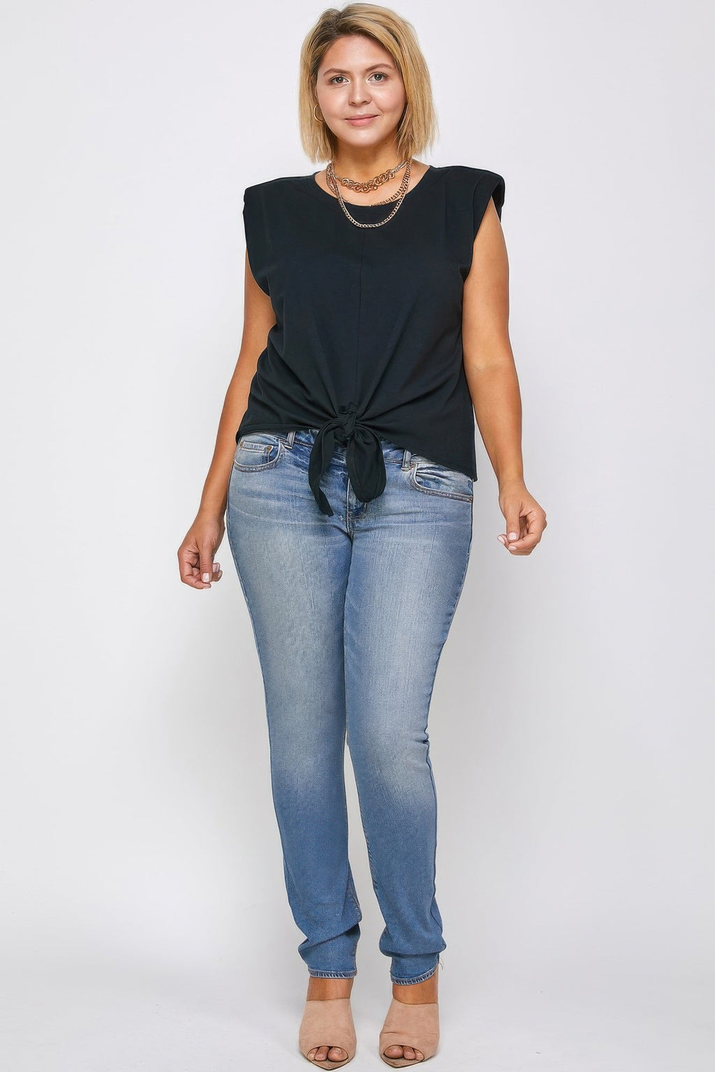 Padded Shoulder Top - Crowned Energy CO.