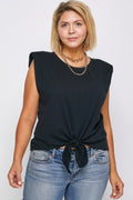 Padded Shoulder Top - Crowned Energy CO.
