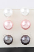 Crowned Energy CO. Multicolor HD ACCESSORIES Earrings Pearl Stud Earrings