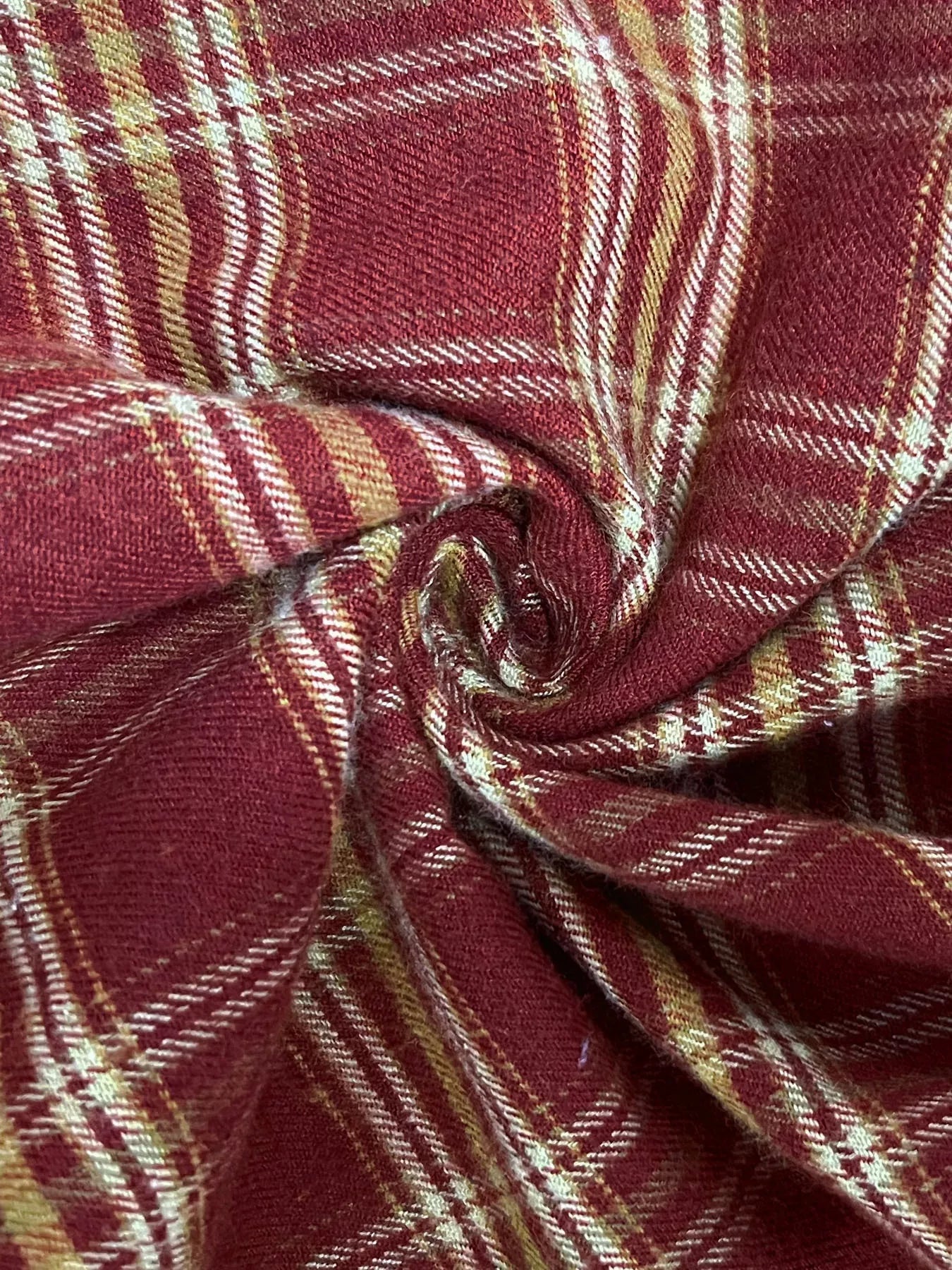 Crowned Energy CO. Deep Red / S Trendsi Loungewear & Sleepwear/Sleepwear Plaid Drawstring Wide Leg Pants