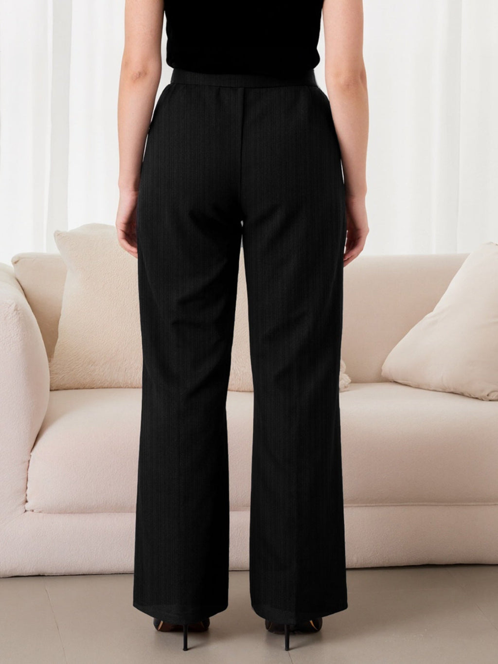 Plus Size Chain - Waist Wide - Leg Pants - Crowned Energy CO.