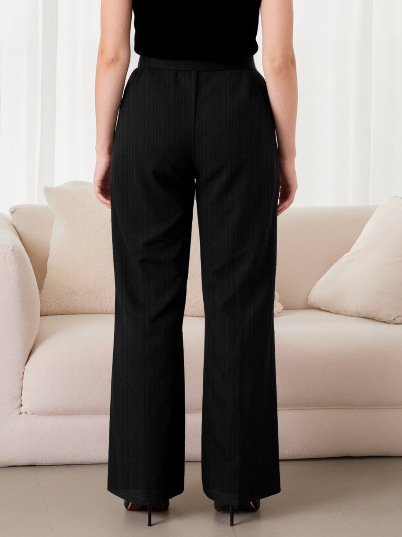 Plus Size Chain - Waist Wide - Leg Pants - Crowned Energy CO.