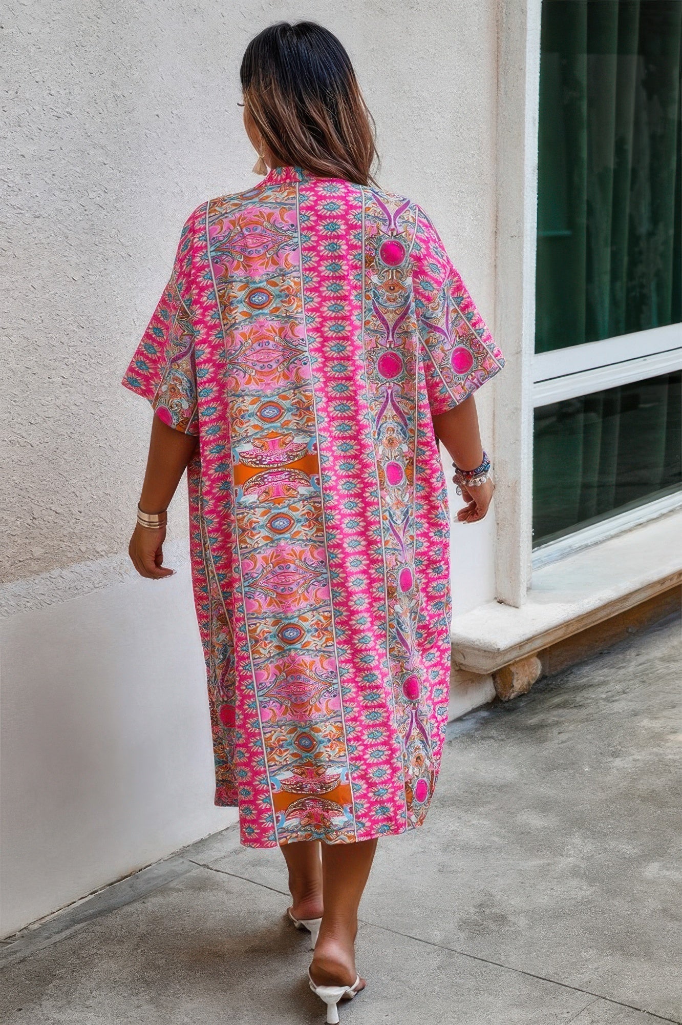 Crowned Energy CO. Green / 0xl CCWHOLESALECLOTHING Plus Size Two Piece Plus Size Two Pieces Printed Elastic Waist Sets