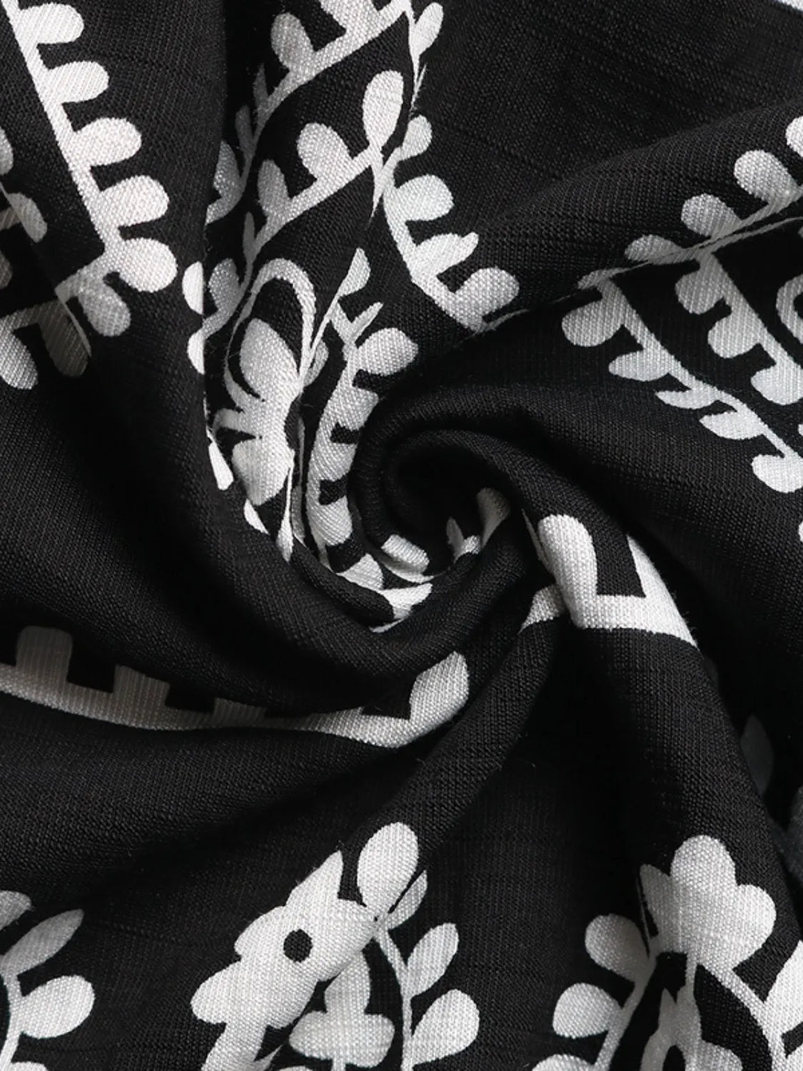 Crowned Energy CO. Black / S Trendsi Dresses Printed Square Neck Maxi Cami Dress