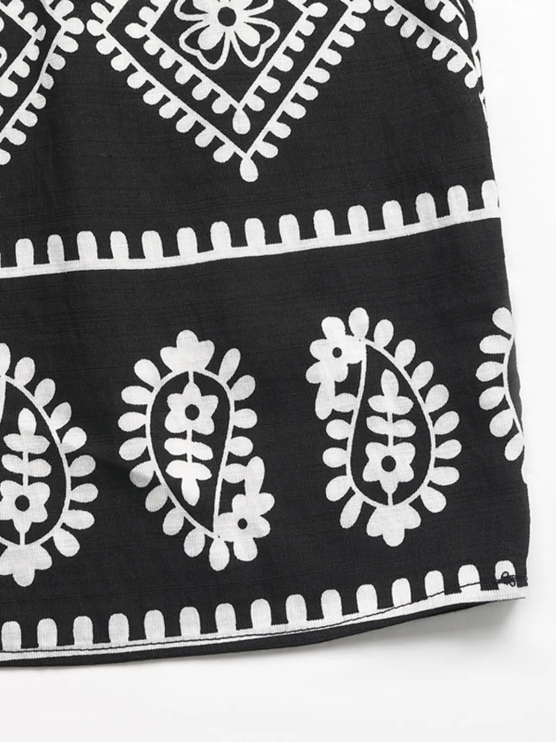 Crowned Energy CO. Black / S Trendsi Dresses Printed Square Neck Maxi Cami Dress