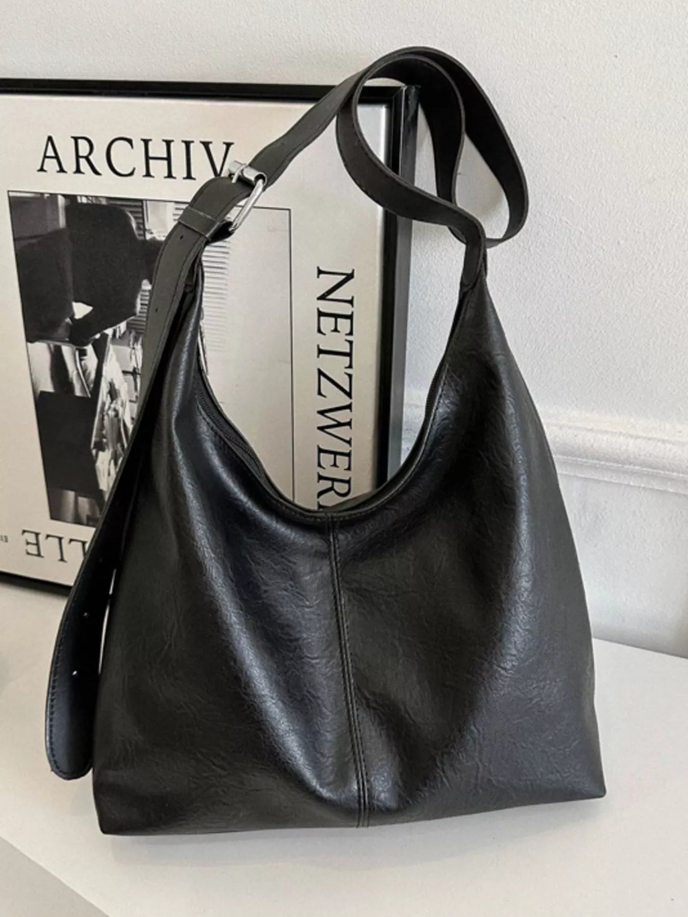 PU Leather Crossbody Bag - Crowned Energy CO.
