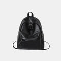 PU Leather Zip Backpack Bag - Crowned Energy CO.