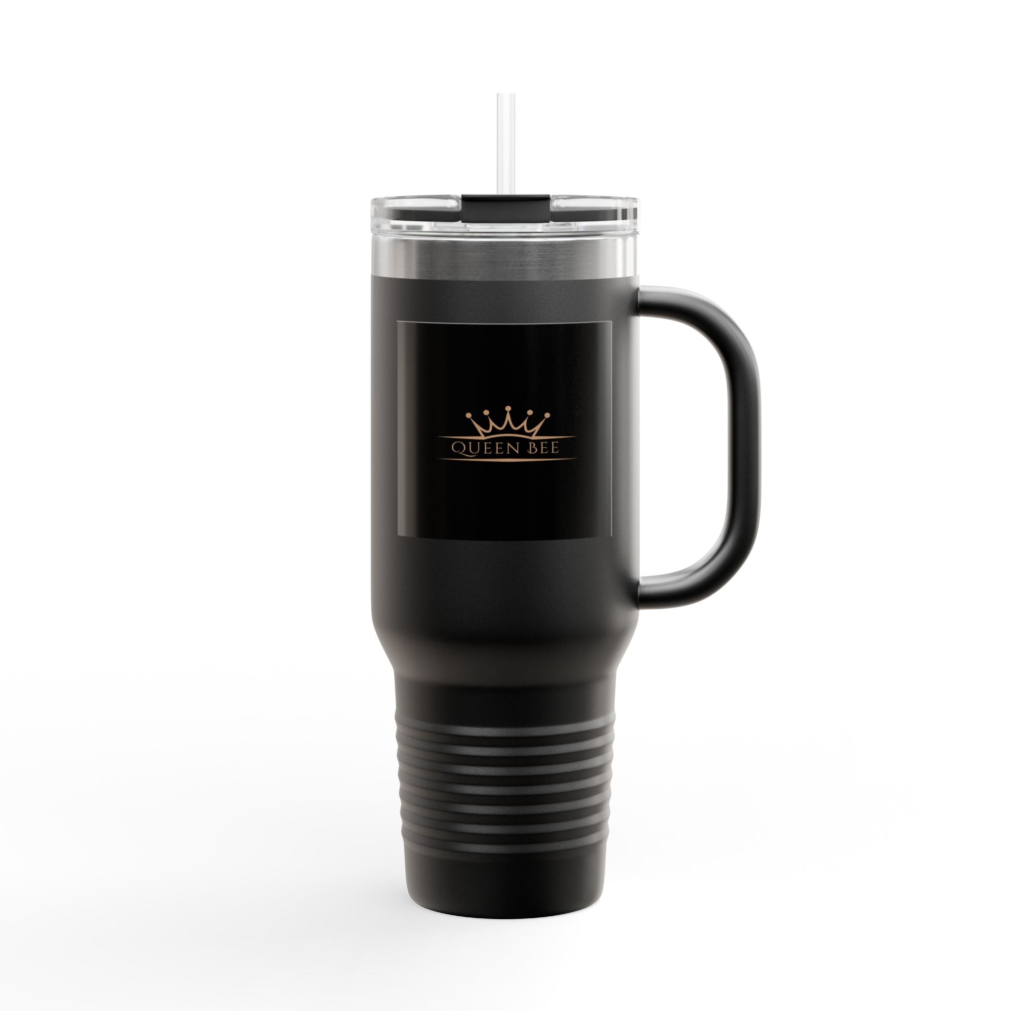 Crowned Energy CO. 40oz / Black Printify Mug Queen Insulated Travel Mug, 40oz