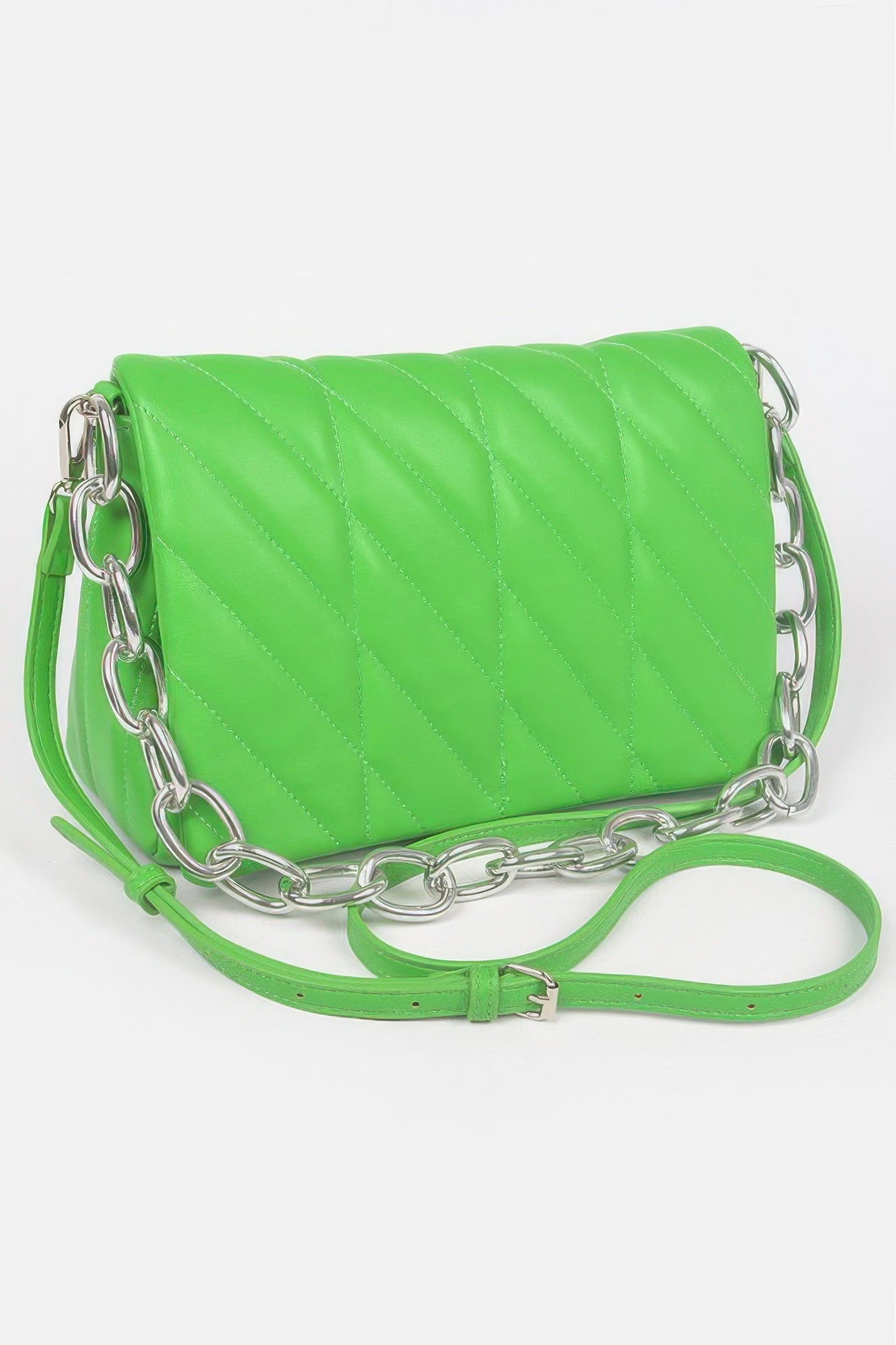 Quilted Chain Shoulder Bag - Crowned Energy CO.