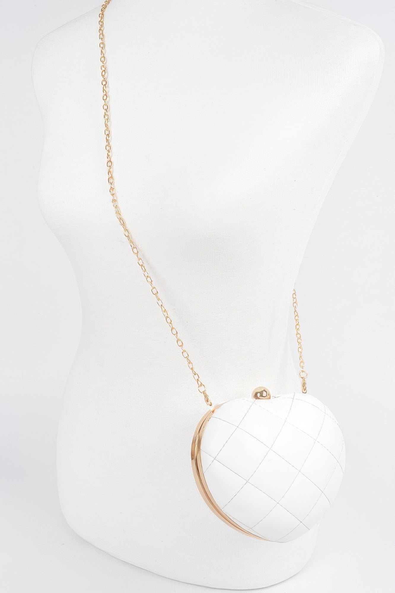 Quilted Heart Crossbody Bag - Crowned Energy CO.