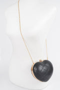 Quilted Heart Crossbody Bag - Crowned Energy CO.