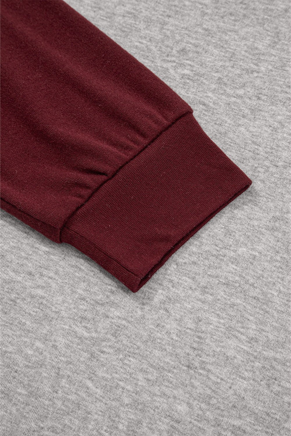 Red Dahlia Colorblock Raglan Long Sleeve T Shirt - Crowned Energy CO.