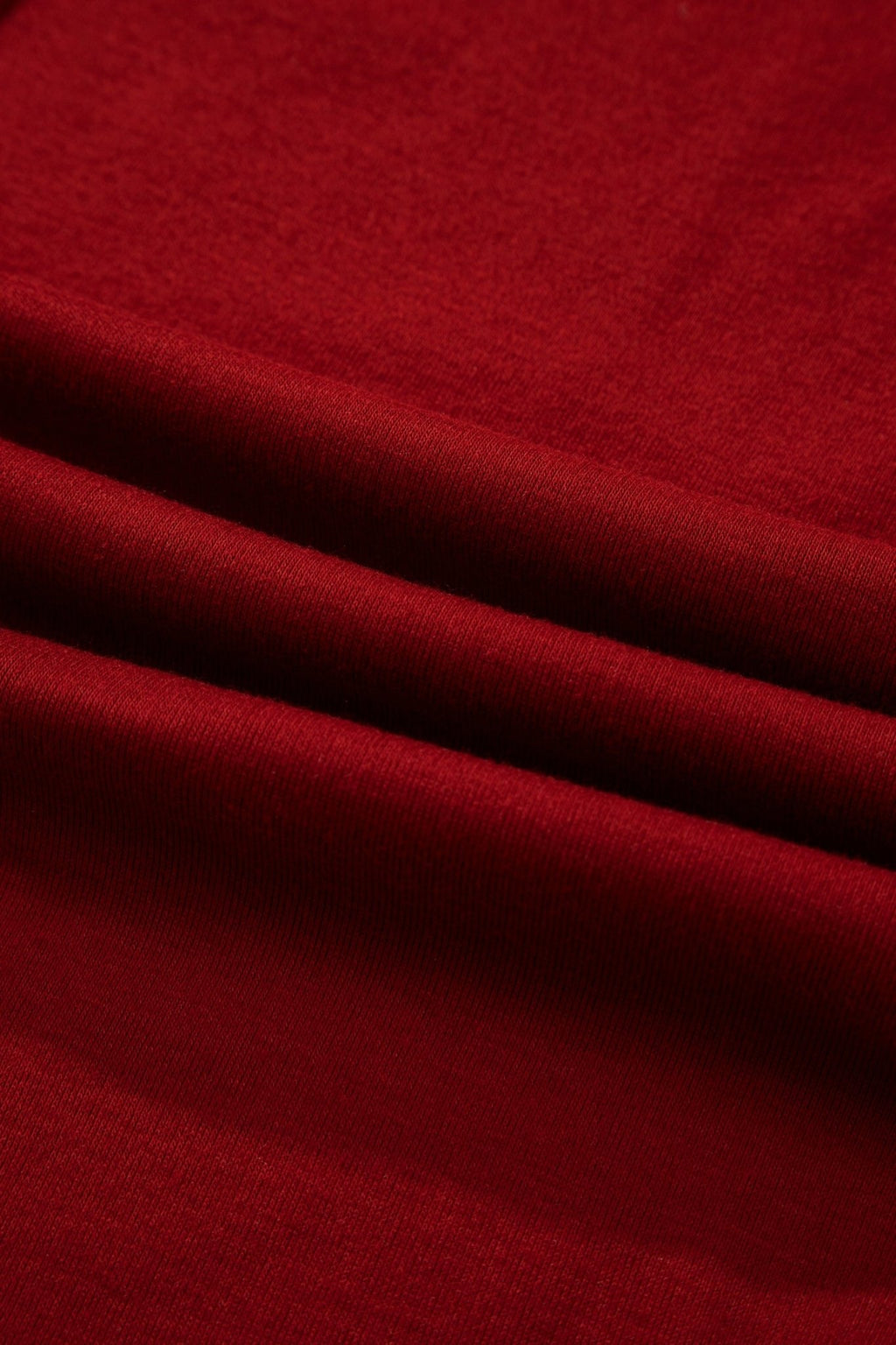 Red Dahlia Solid Color Extended Cuffs Long Sleeve Top - Crowned Energy CO.