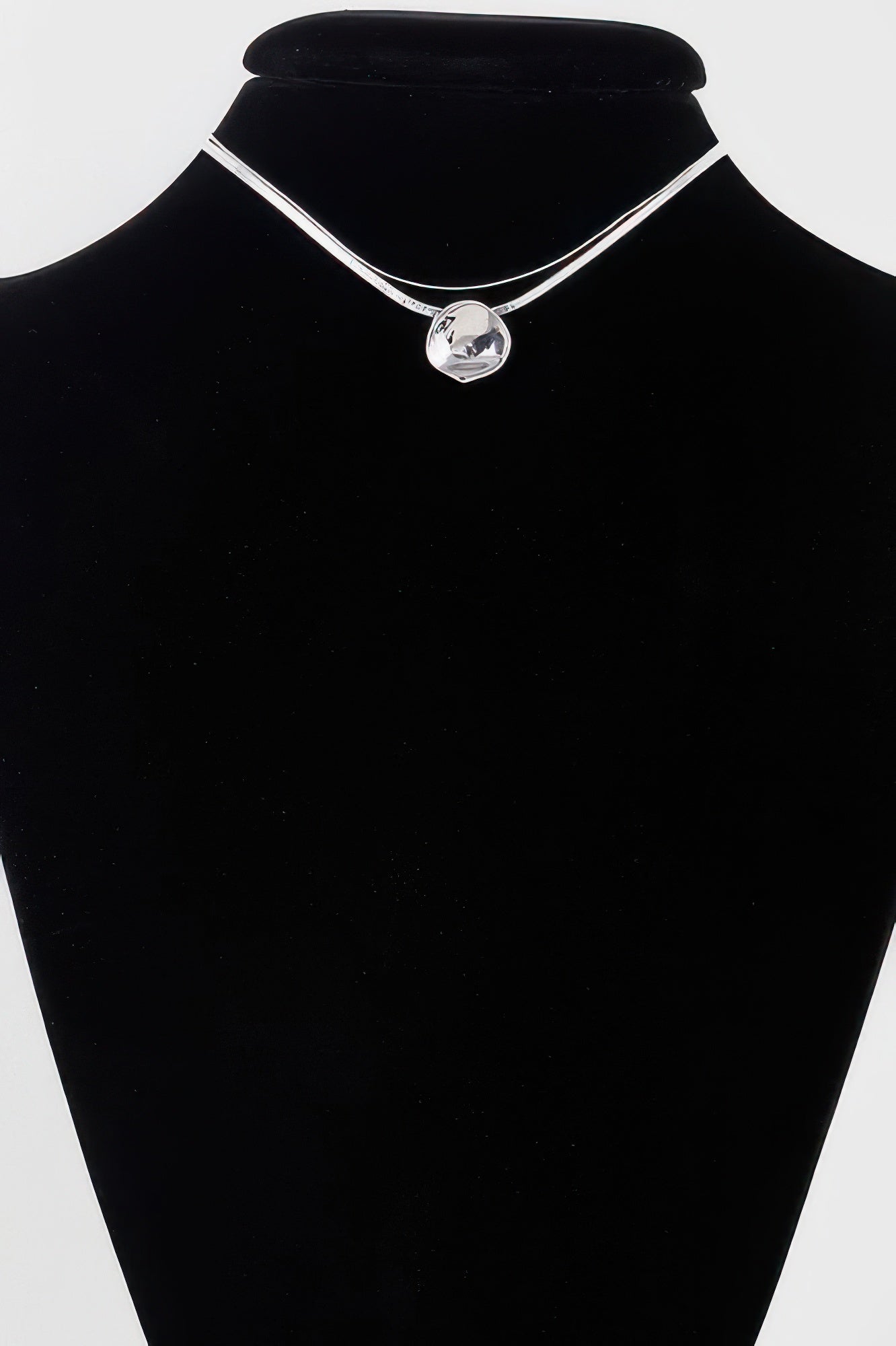 Crowned Energy CO. Silver CCWHOLESALECLOTHING Necklaces Reflection Plate Snake Chain Necklace