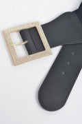 Rhinestone Buckle Elastic Belt - Crowned Energy CO.