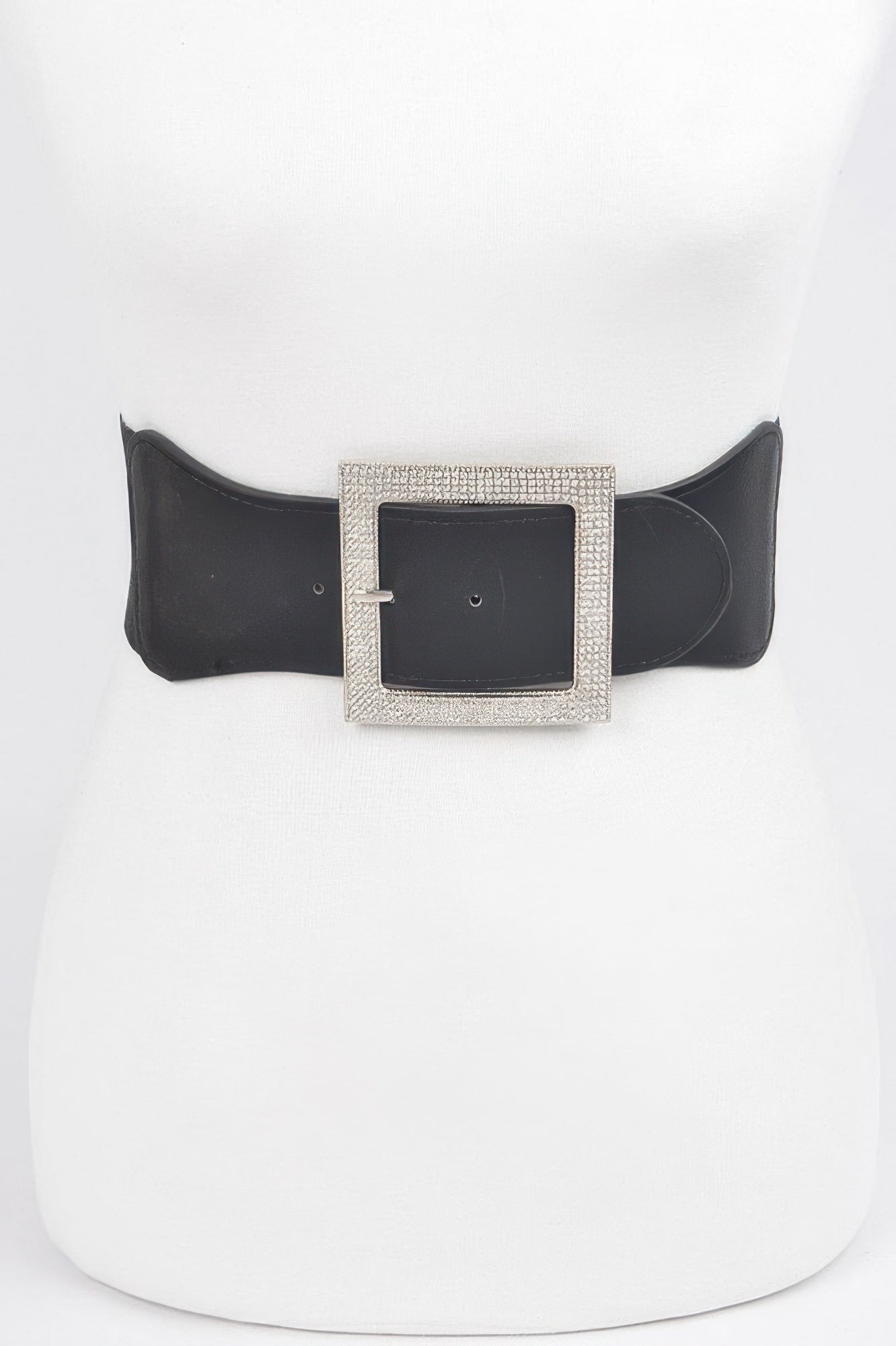 Rhinestone Buckle Elastic Belt - Crowned Energy CO.