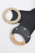 Rhinestone Buckle Plus Size Elastic Belt - Crowned Energy CO.