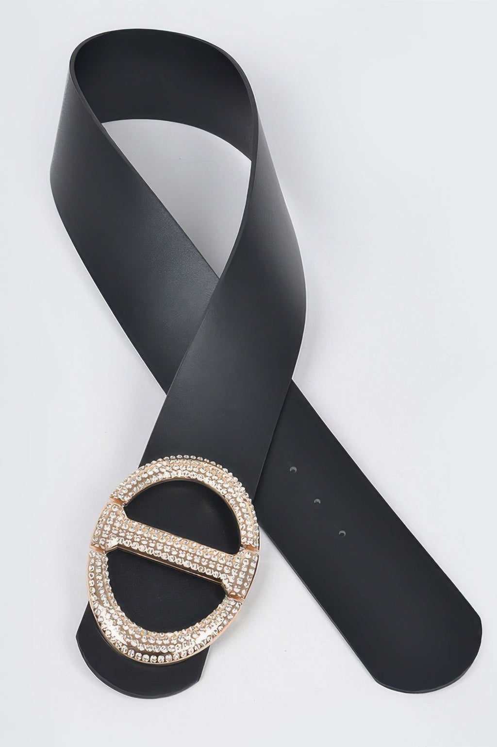 Rhinestone Buckle Waist Belt - Crowned Energy CO.