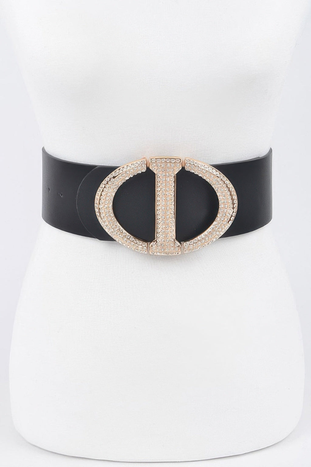 Rhinestone Buckle Waist Belt - Crowned Energy CO.