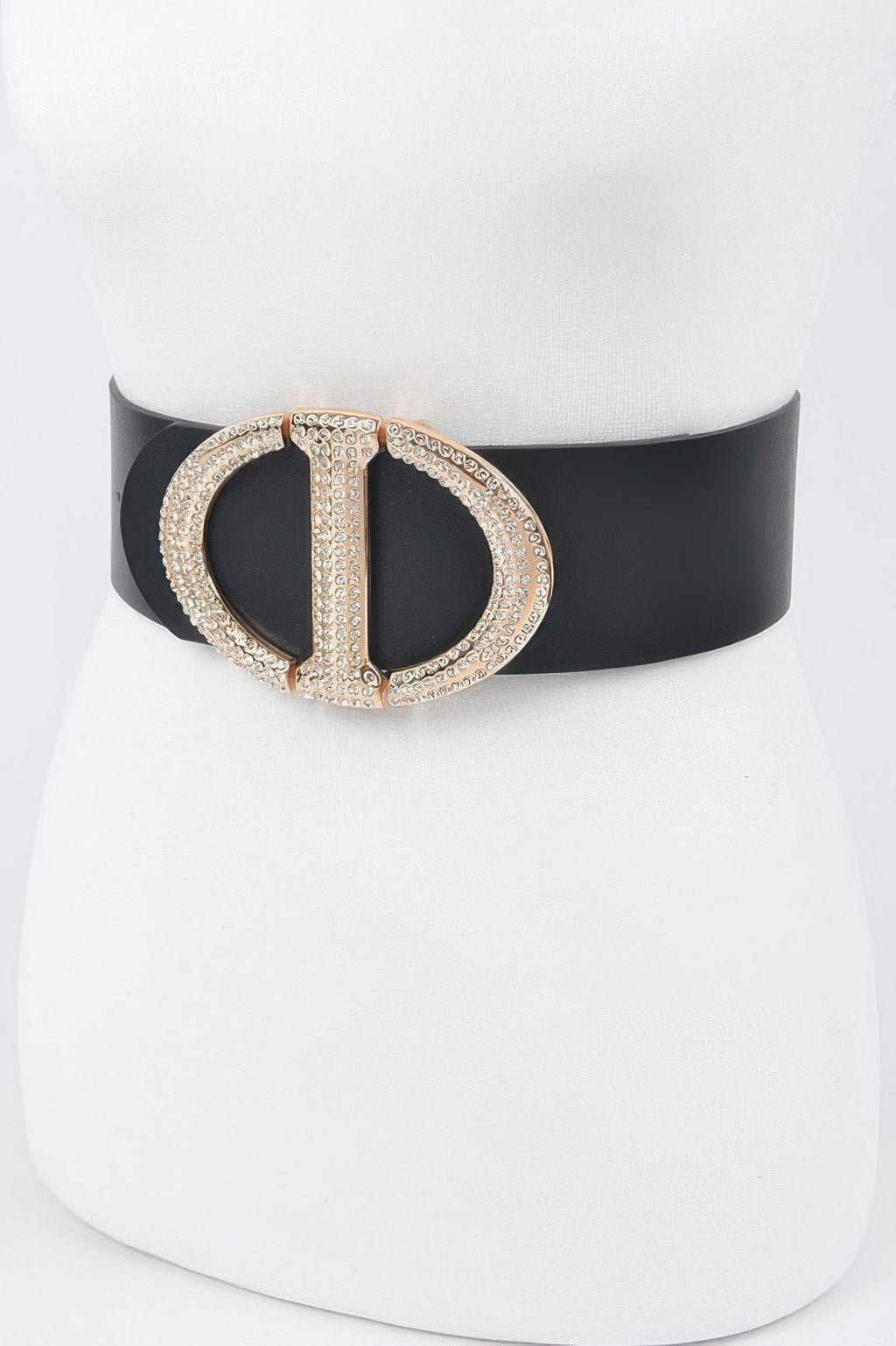 Rhinestone Buckle Waist Belt - Crowned Energy CO.