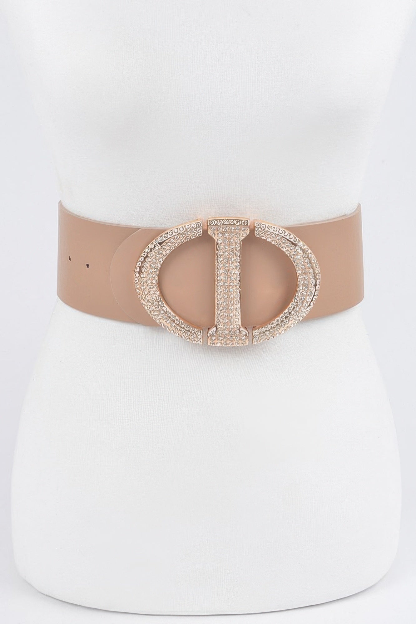 Rhinestone Buckle Waist Belt - Crowned Energy CO.