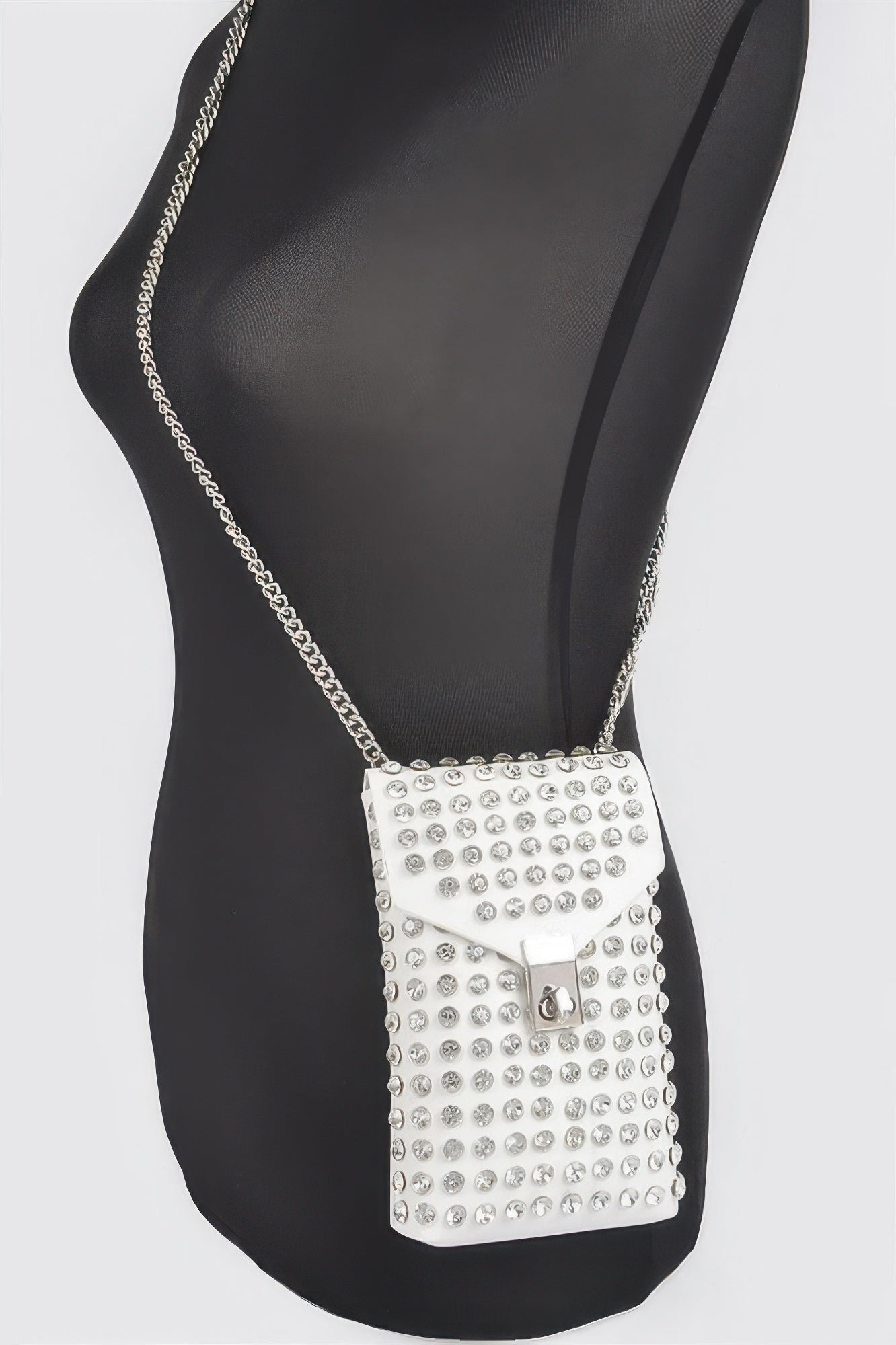 Rhinestone Cellphone Crossbody Belt Bag - Crowned Energy CO.