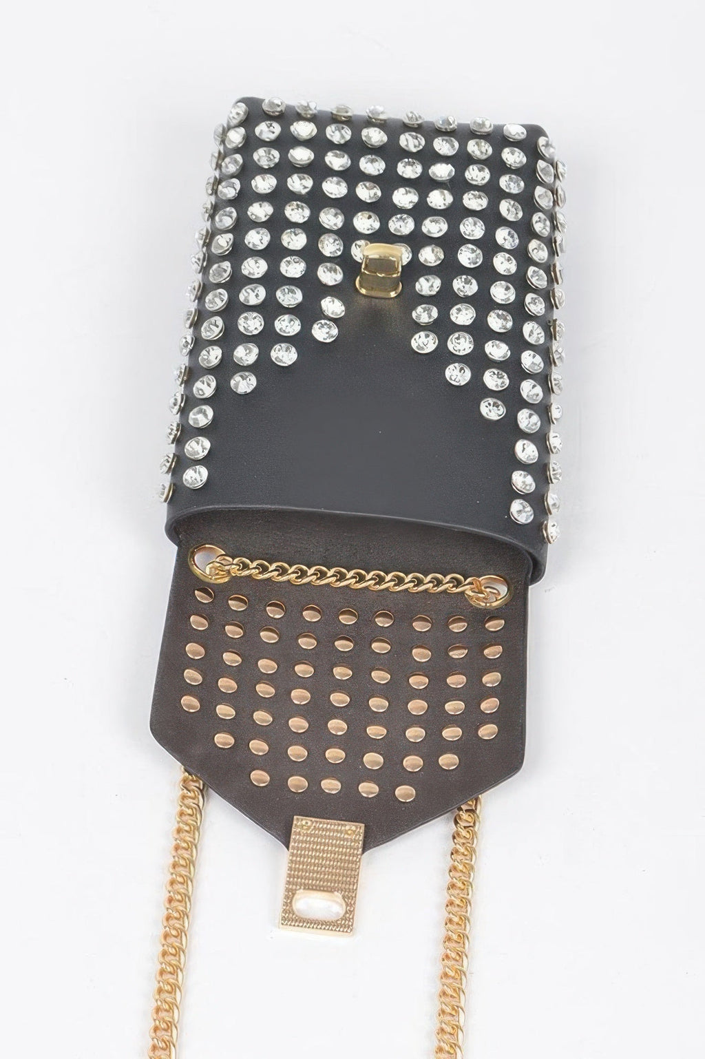 Rhinestone Cellphone Crossbody Belt Bag - Crowned Energy CO.