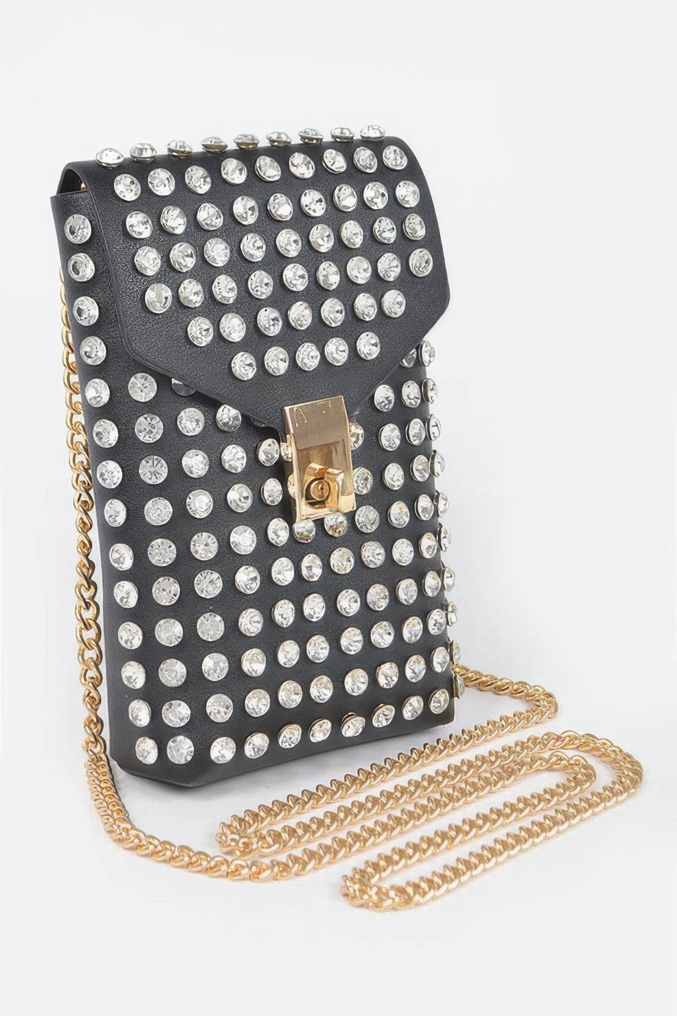 Rhinestone Cellphone Crossbody Belt Bag - Crowned Energy CO.